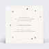 Cartes invitation mariage Fleurs Pressées Verso