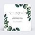 Cartes Invitation Mariage Branche d'Eucalyptus