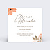 Cartes invitation mariage Flower of Fall Verso