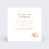 Cartes invitation mariage Ginkgo Délicats Verso