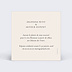 Cartes invitation mariage Domaine Verso