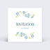 Cartes Invitation Mariage Petites fleurs bleues