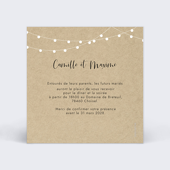 Cartes Invitation Mariage Arbre