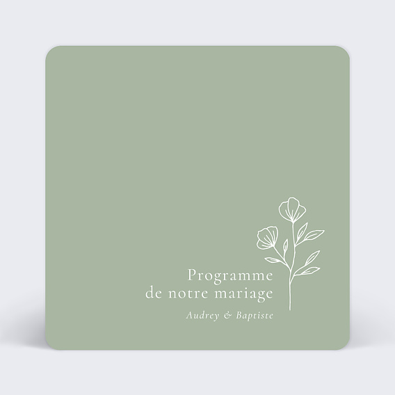 Cartes invitation mariage Soliflore