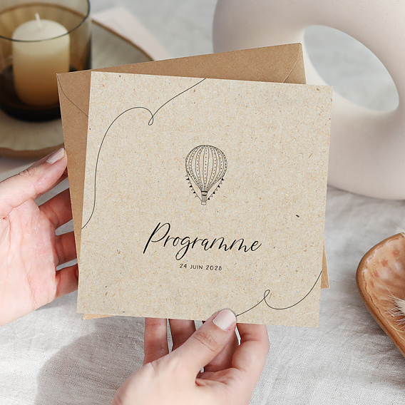Cartes invitation mariage Voyage Vintage