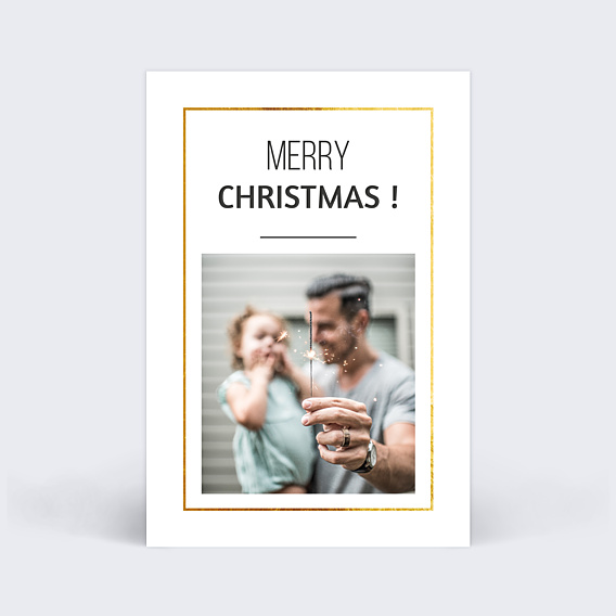 Carte de Noël Filet d'or photo