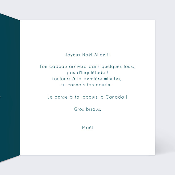 Carte de Noël Mon beau sapin