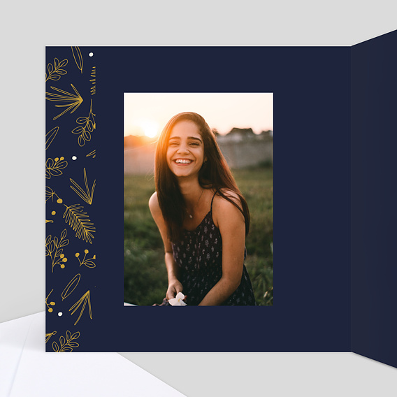 Carte de Noël Champêtre Intérieur Gauche