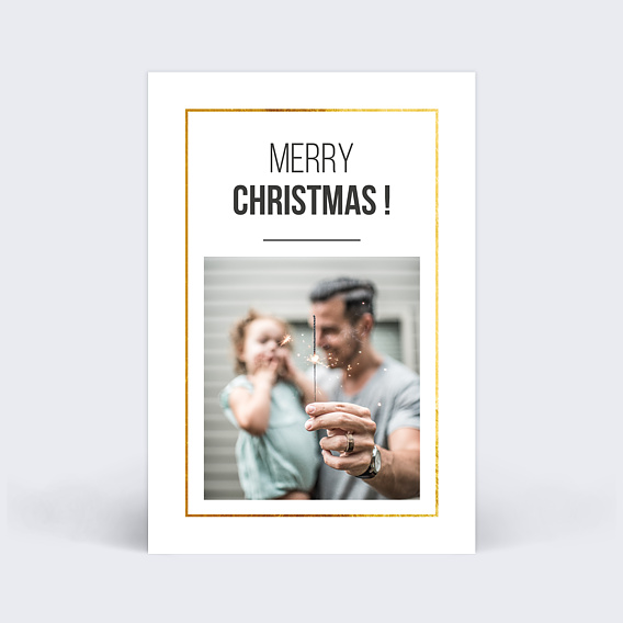 Carte de Noël Filet d'or photo