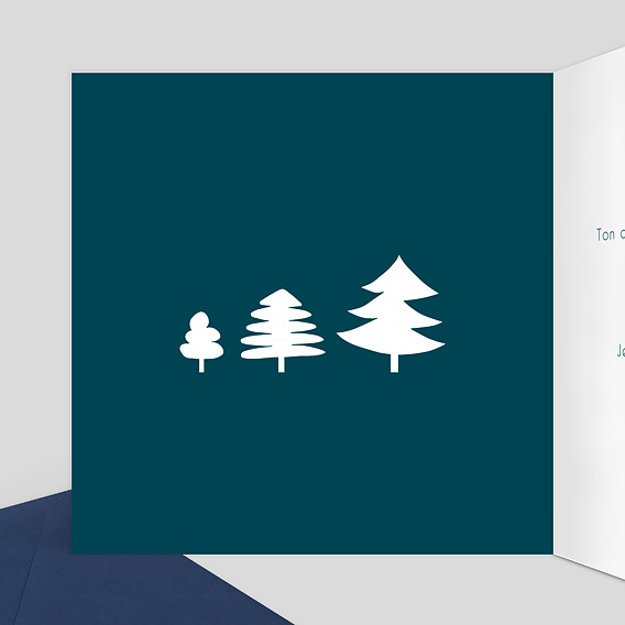 Carte de Noël  Mon beau sapin Intérieur Gauche