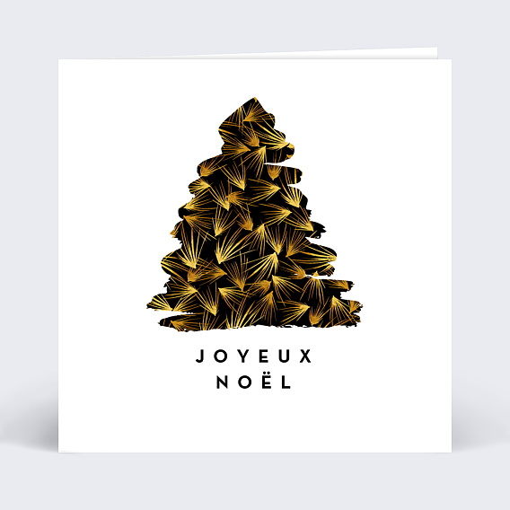 Carte de Noël  Sapin chic