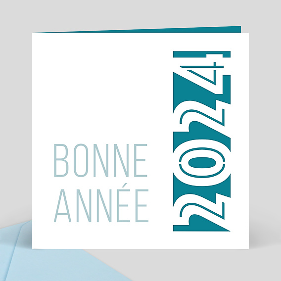 Carte de Voeux Entreprise Decoupe Année