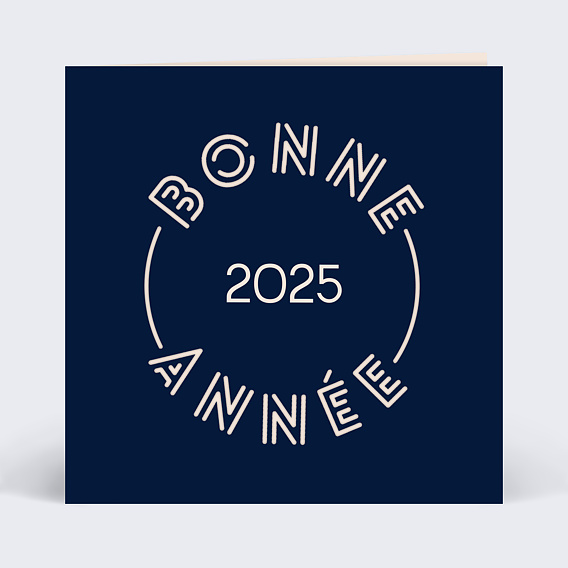 Carte de voeux Découpe - Bonne année 