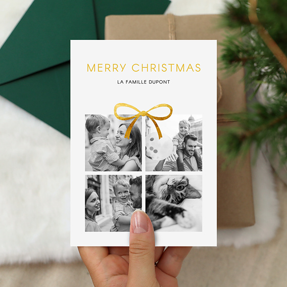 Carte de voeux Cadeau Photo
