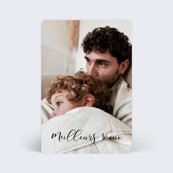 Carte de Voeux Particuliers Calligraphie Meilleurs Voeux