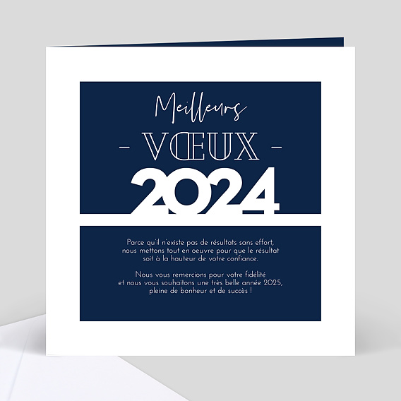 Carte de Voeux Entreprise Luxe - Popcarte