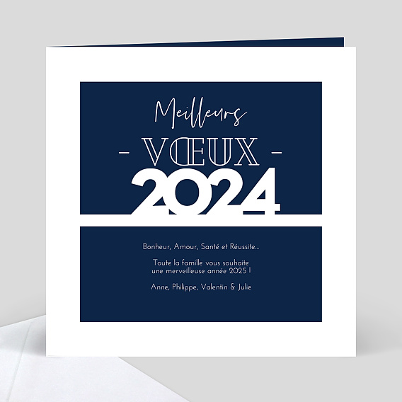 Carte de Voeux Particuliers Découpe Nouvel Horizon 