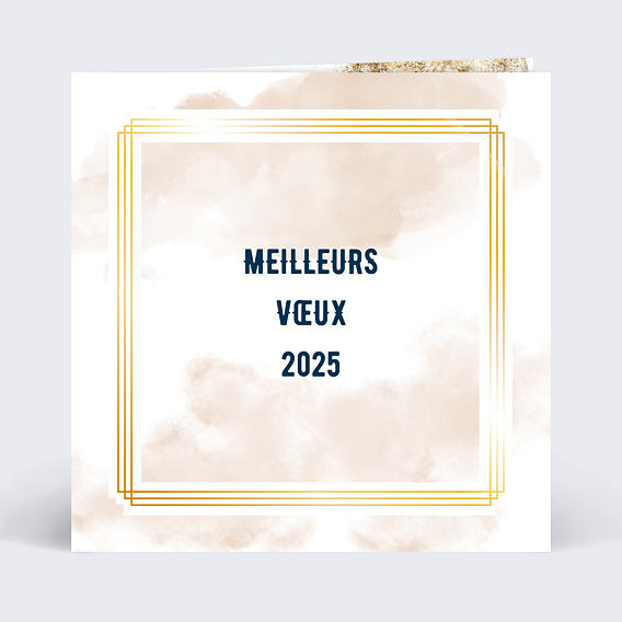 Carte de vœux entreprise Dorure Mystique