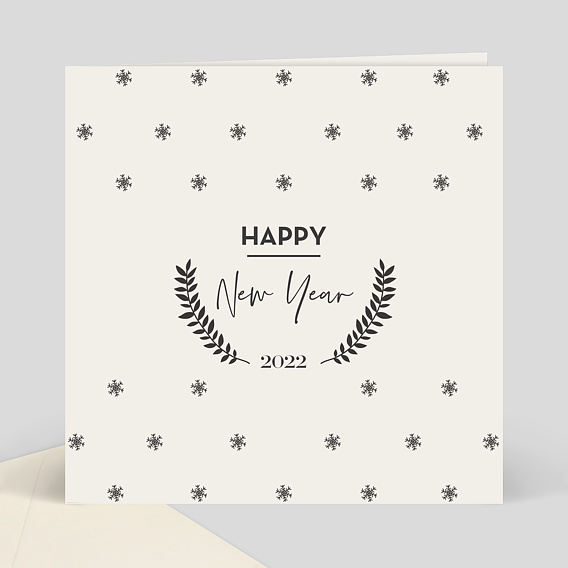 Carte de Voeux Entreprise Petits Flocons