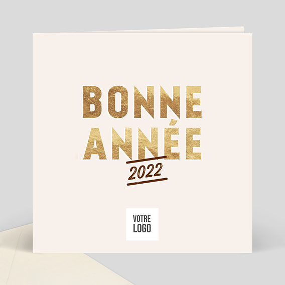Carte de Voeux Entreprise Typo Graphique