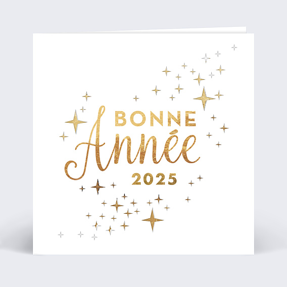 Carte de voeux Découpe Étoiles