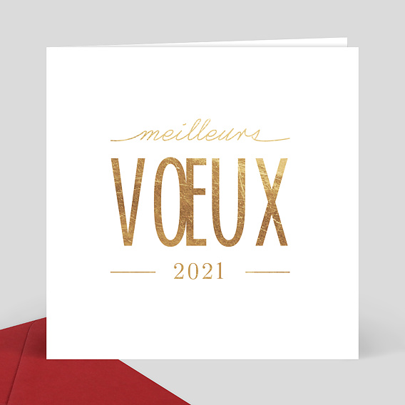 Carte de Voeux Entreprise Jeu typographique
