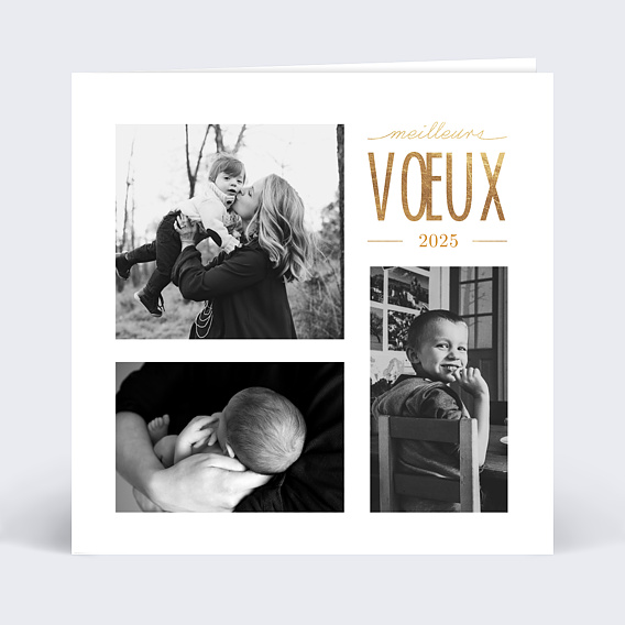 Carte de voeux Jeu typographique