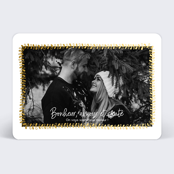 Carte de voeux Jolies Feuilles