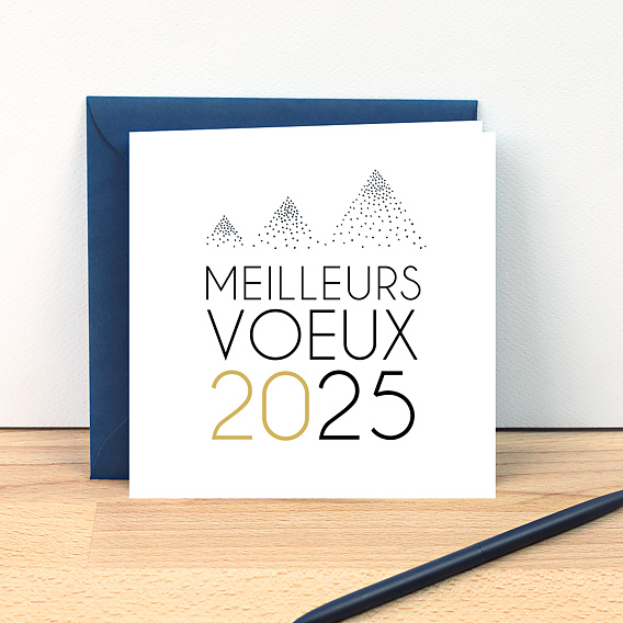 Carte de vœux entreprise Montagnes