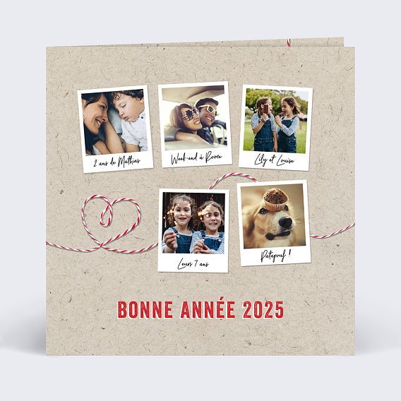 Carte de voeux Polaroid 
