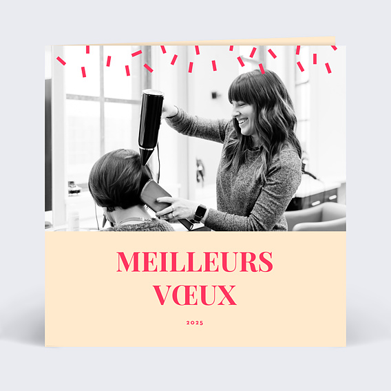 Carte de vœux entreprise Pop Art