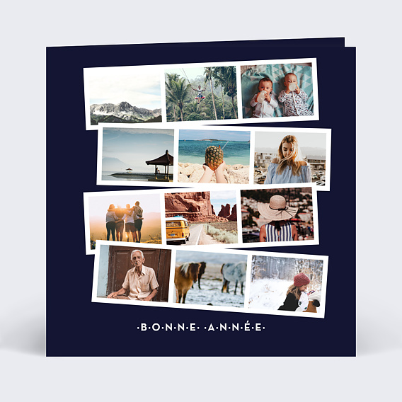 Carte de Voeux Particuliers Rétrospective photomaton