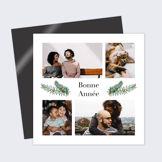 Carte de voeux Multiphoto Festif
