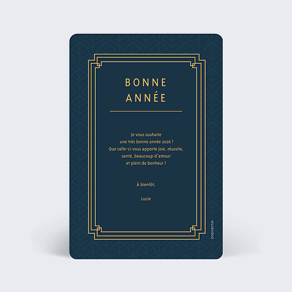 Carte de Voeux Particuliers Années Folles