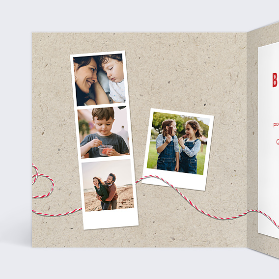 Carte de Voeux Particuliers Polaroid