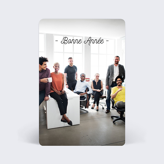 Carte de Voeux Entreprise Tirets