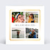 Carte de voeux Dorure cadre multiphoto