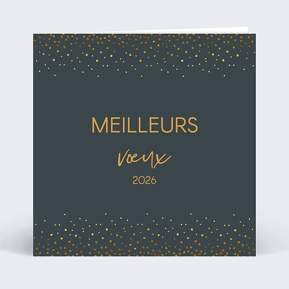 Carte de vœux entreprise Élégance Recto