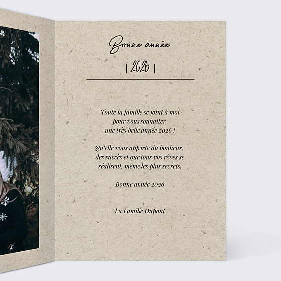 Carte de Voeux Particuliers Esprit Chiné