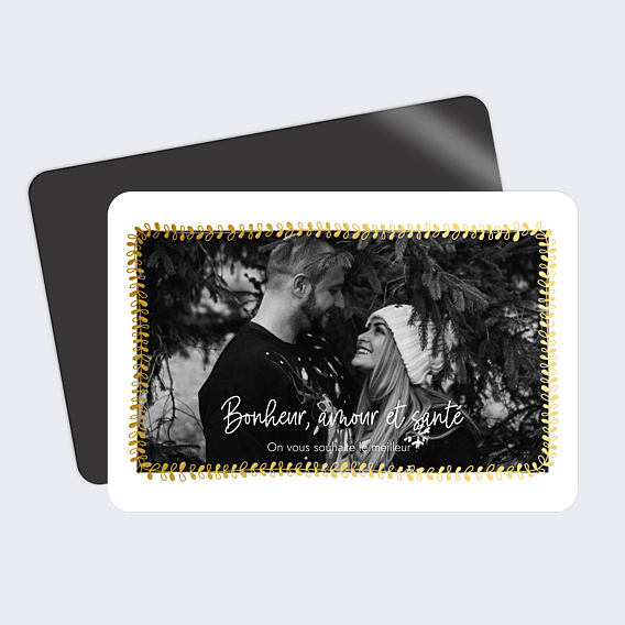 Carte de Voeux Particuliers Jolies Feuilles