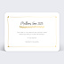 Carte de voeux Jolies Feuilles Verso