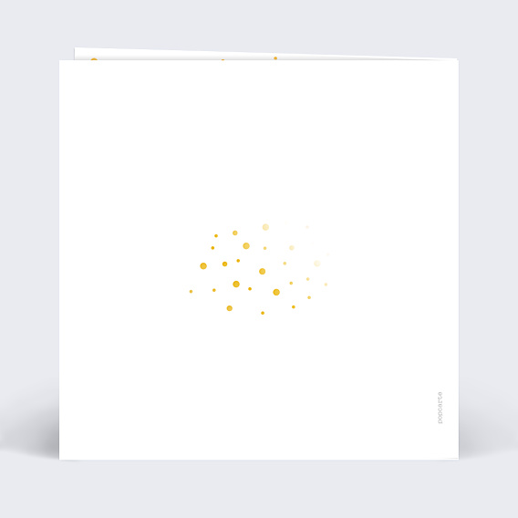 Carte de Voeux Particuliers Pois Sapin Dorure