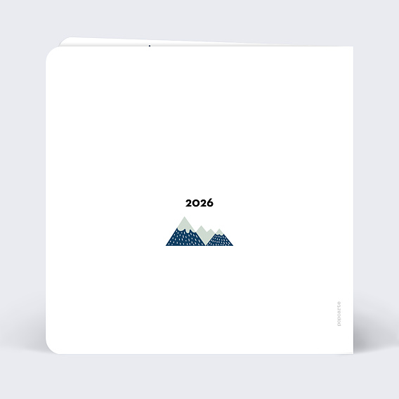 Carte de voeux Ours de Noël Verso