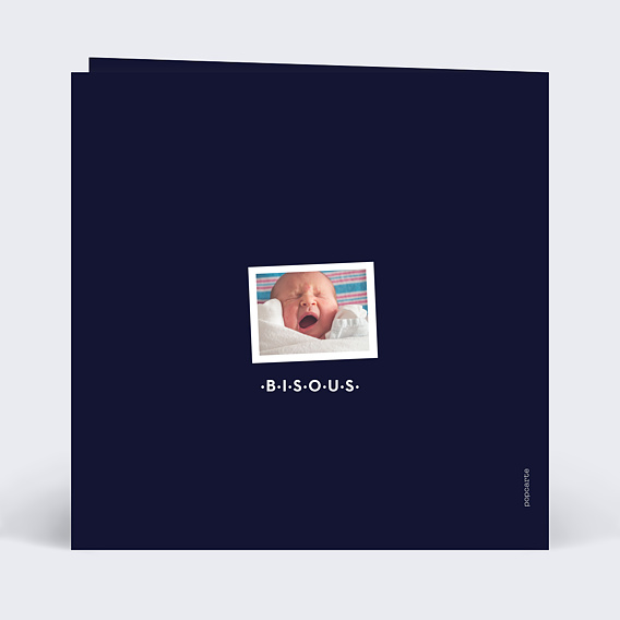 Carte de voeux Rétrospective photomaton Verso