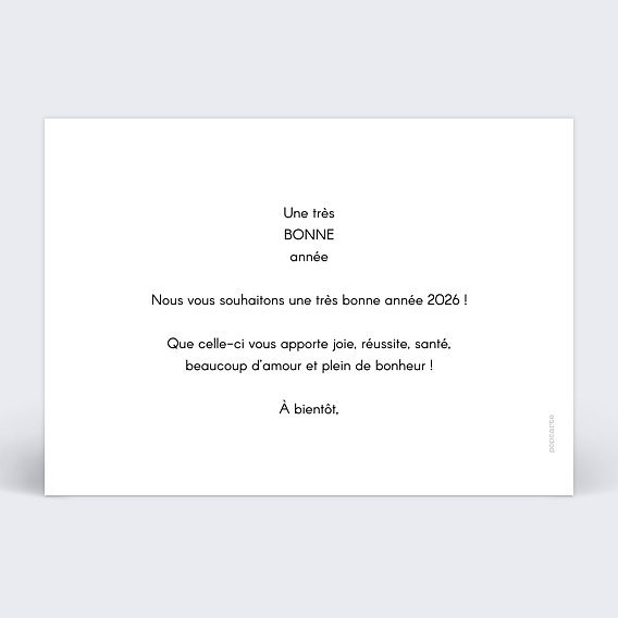 Carte de voeux Joli multi Verso