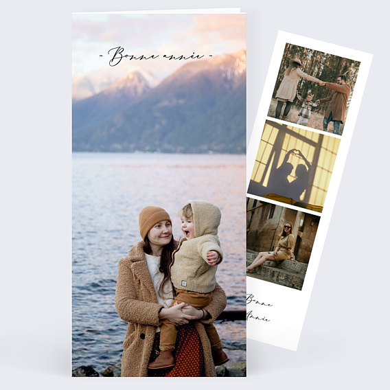 Carte de voeux Tirets Bonne Année