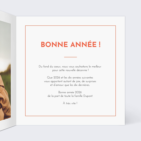 Carte de voeux Rétrospective Saisons Intérieur Droit