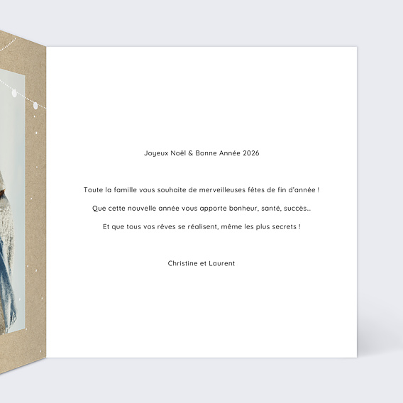 Carte de voeux Guinguette Intérieur Droit