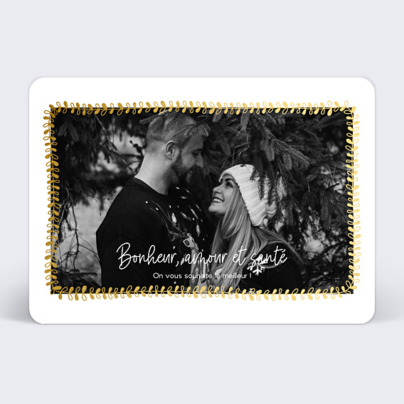Carte de Voeux Particuliers Jolies Feuilles