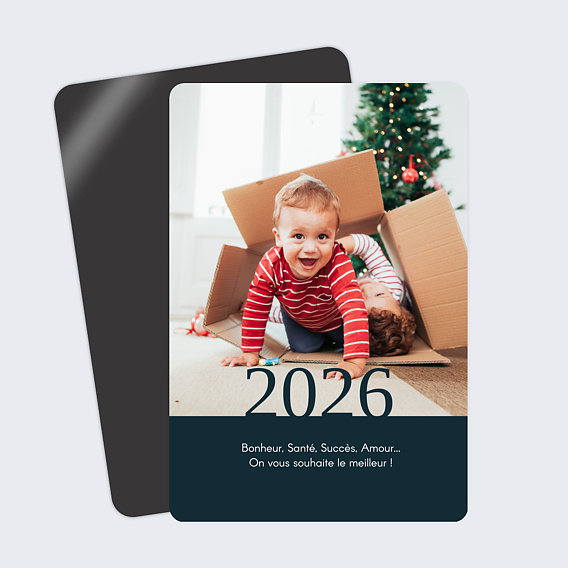 Carte de voeux Typographie Année